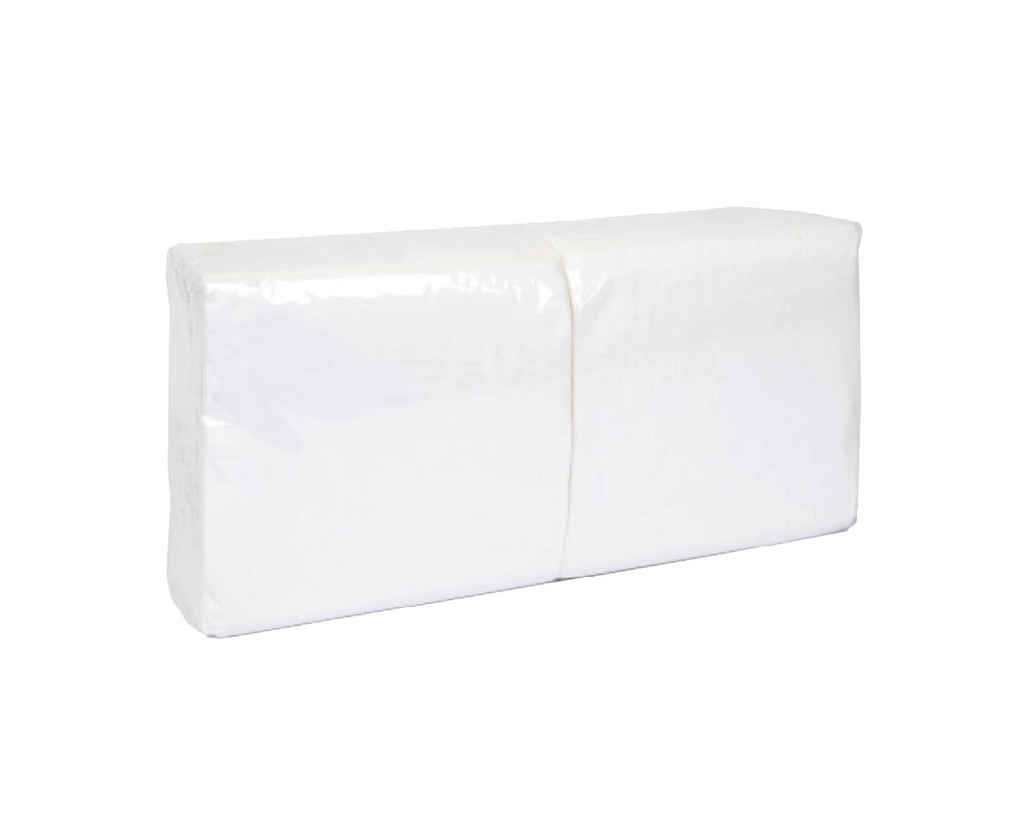 Prägeservietten 33 x 33 cm, weiß, 1-lagig, 1/4-Falz, 3000 Stück