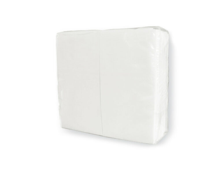 Servietten 33x33 cm, 1/8-Falz, 2-lagig Weiss, 2000 Stück