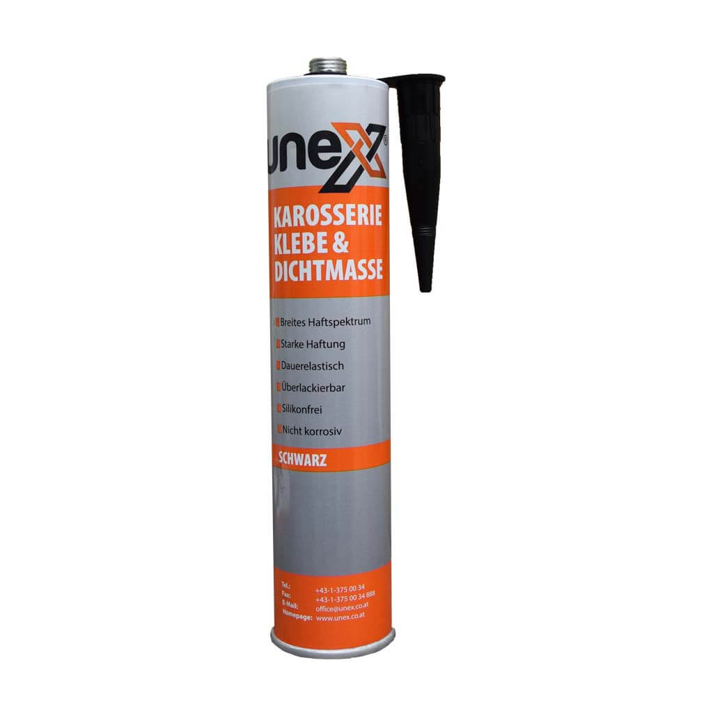 UNEX Karosserieklebe & Dichtmasse Schwarz 310 ml