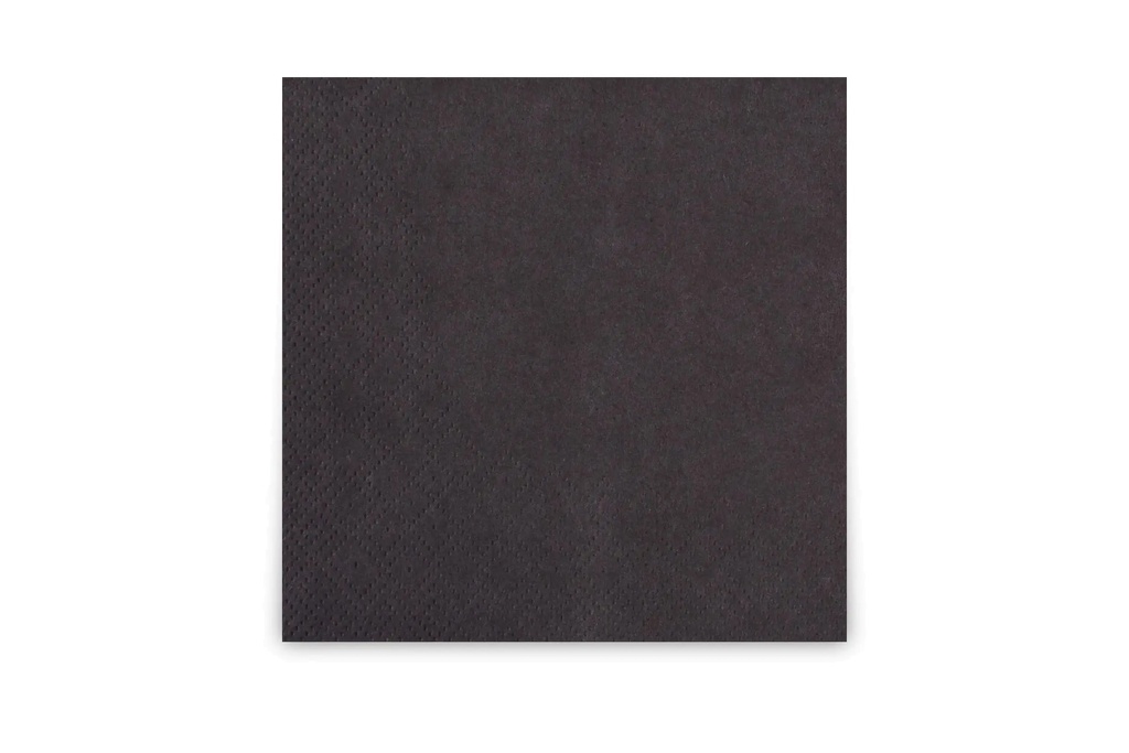 Servietten 24x24 cm, Schwarz 2-lagig, 1/4-Falz, 12x300 Stück