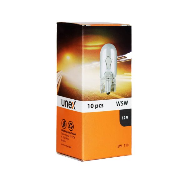 SW-T10 Glassockel W5W 10`er Pack