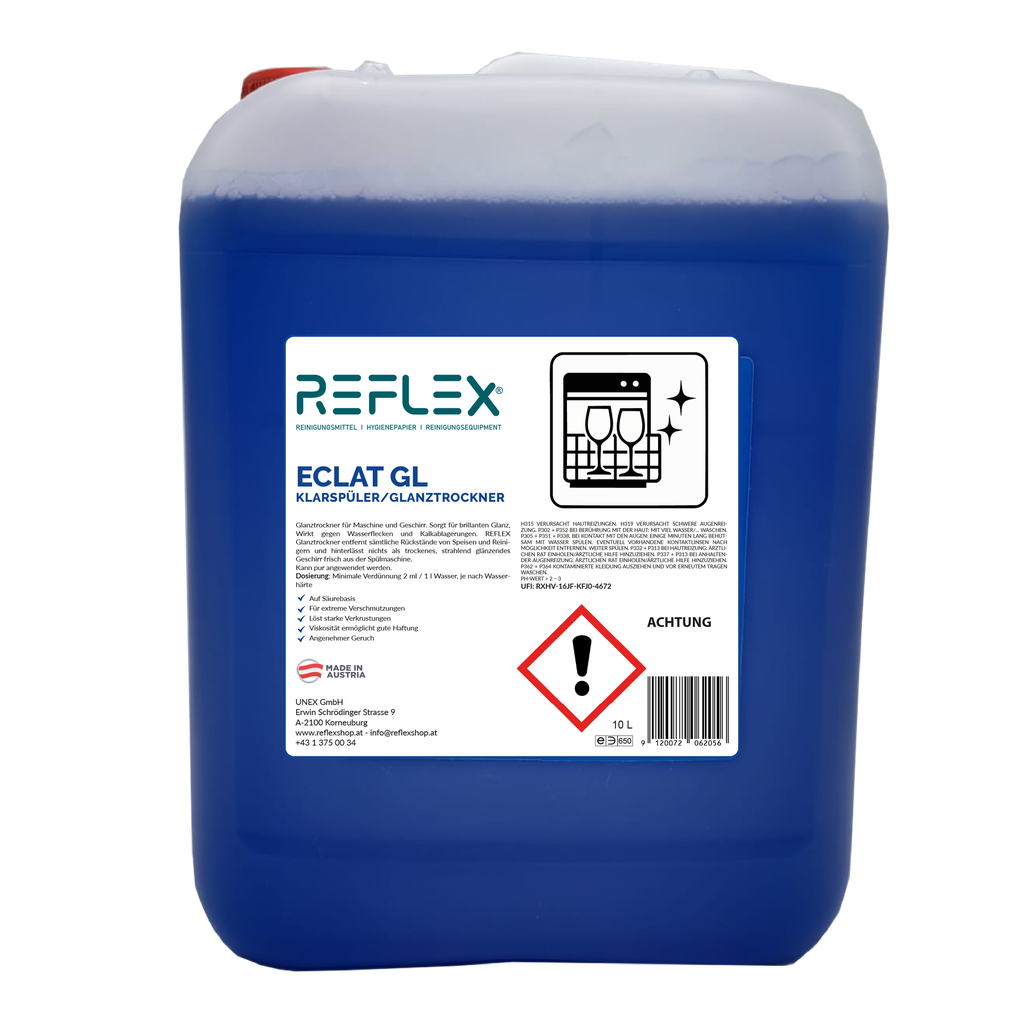 Klarspüler/Glanztrockner ECLAT GL 10 liter