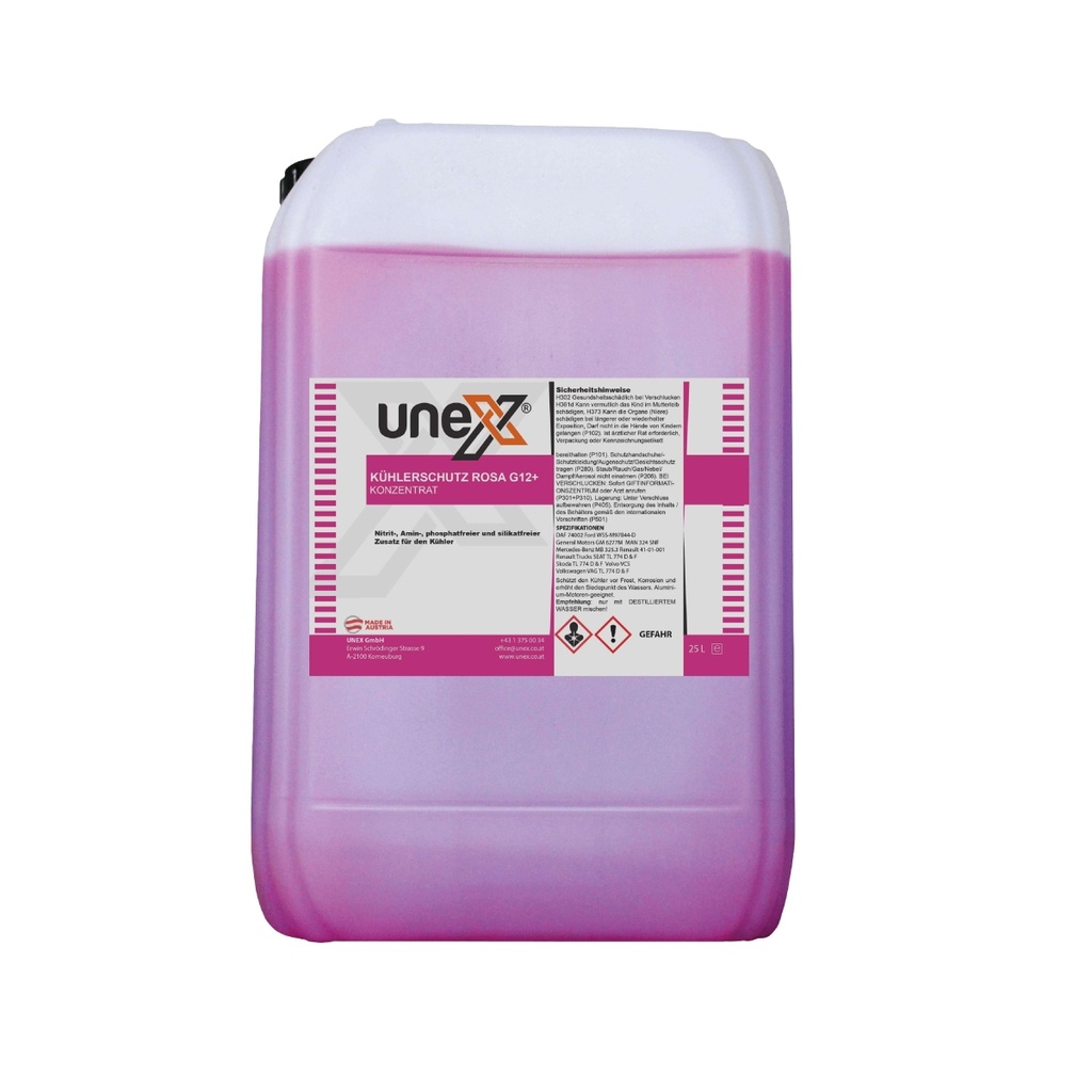 Kühlerschutz rosa G12+ Konzentrat 25 Liter