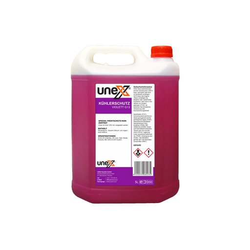 [UNEX10009] UNEX Kühlerschutz VIOLETT G13 (Konzentrat) 5Liter